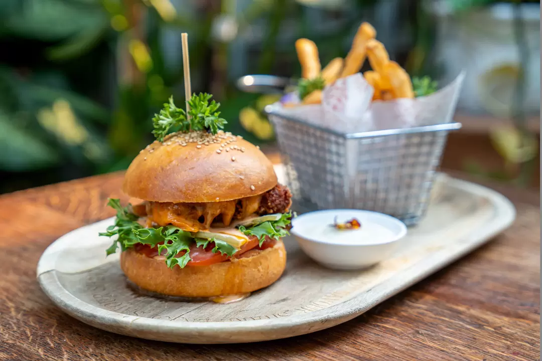 Lemongrass Chicken Burger