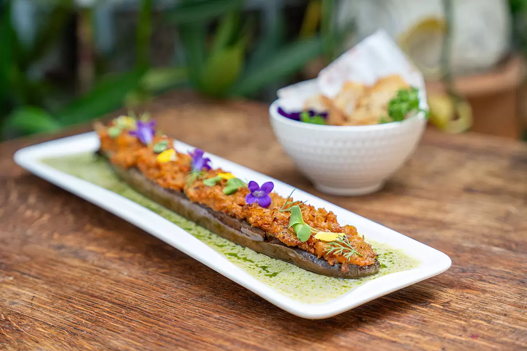 Seared Eggplant with Green Curry