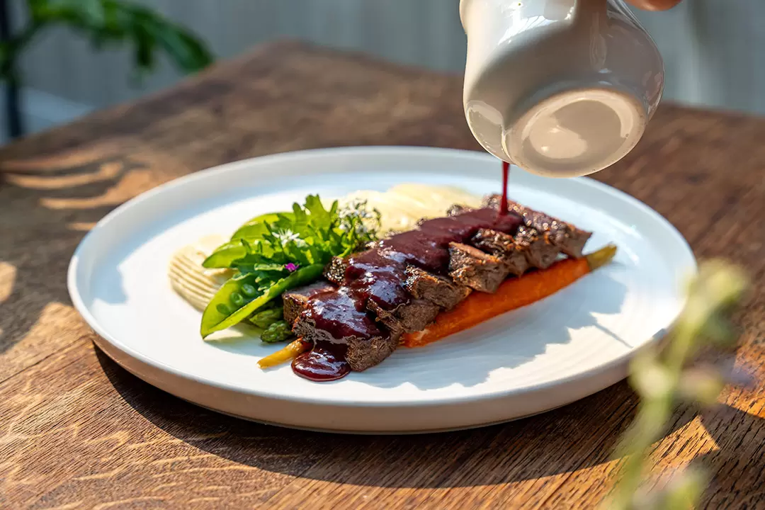 Steak au Vin Cerise